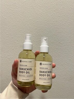 [2] Olivia Care Smooth Skin Bakuchiol Body Oil ~Brightens & Nourishes~ 4 oz New